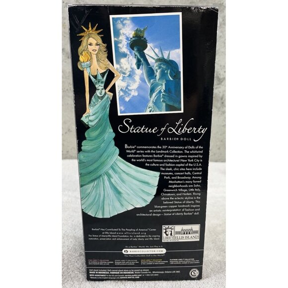 Statue of Liberty Barbie Doll Landmark Collection Pink Label 2009 NRFB # T3772 - Picture 4 of 6